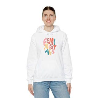 Hoodie Sweatshirt: Feminist AF Empowerment Design