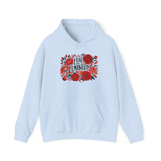 Hooded Sweatshirt - FERAL FEMINIST Bold Graphic Design