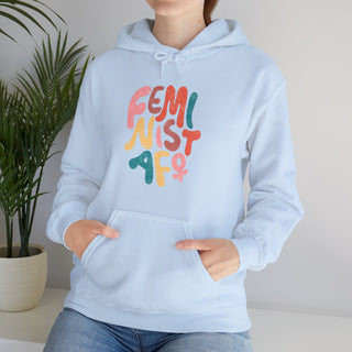 Hoodie Sweatshirt: Feminist AF Empowerment Design