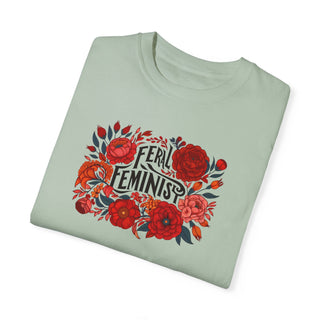 Feminist T-shirt - FERAL FEMINIST design