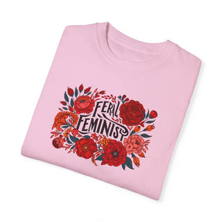 Feminist T-shirt - FERAL FEMINIST design