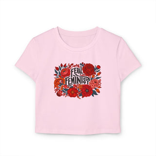 Baby Tee - FERAL FEMINIST Design