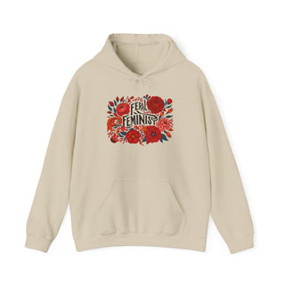 Hooded Sweatshirt - FERAL FEMINIST Bold Graphic Design