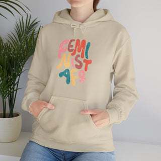 Hoodie Sweatshirt: Feminist AF Empowerment Design