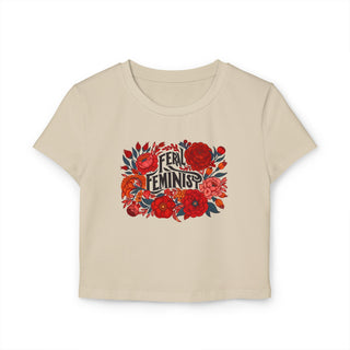 Baby Tee - FERAL FEMINIST Design