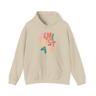 Hoodie Sweatshirt: Feminist AF Empowerment Design