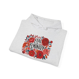 Hooded Sweatshirt - FERAL FEMINIST Bold Graphic Design