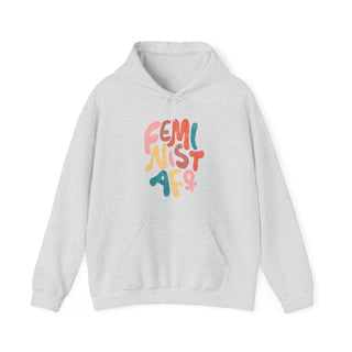 Hoodie Sweatshirt: Feminist AF Empowerment Design