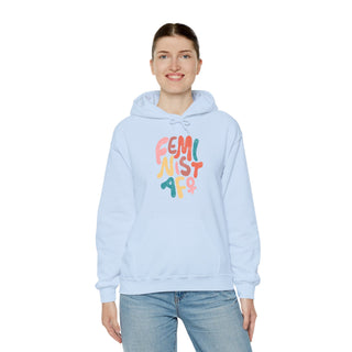 Hoodie Sweatshirt: Feminist AF Empowerment Design