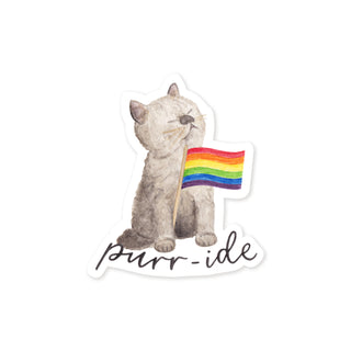 Rainbow Flag Purr-ide